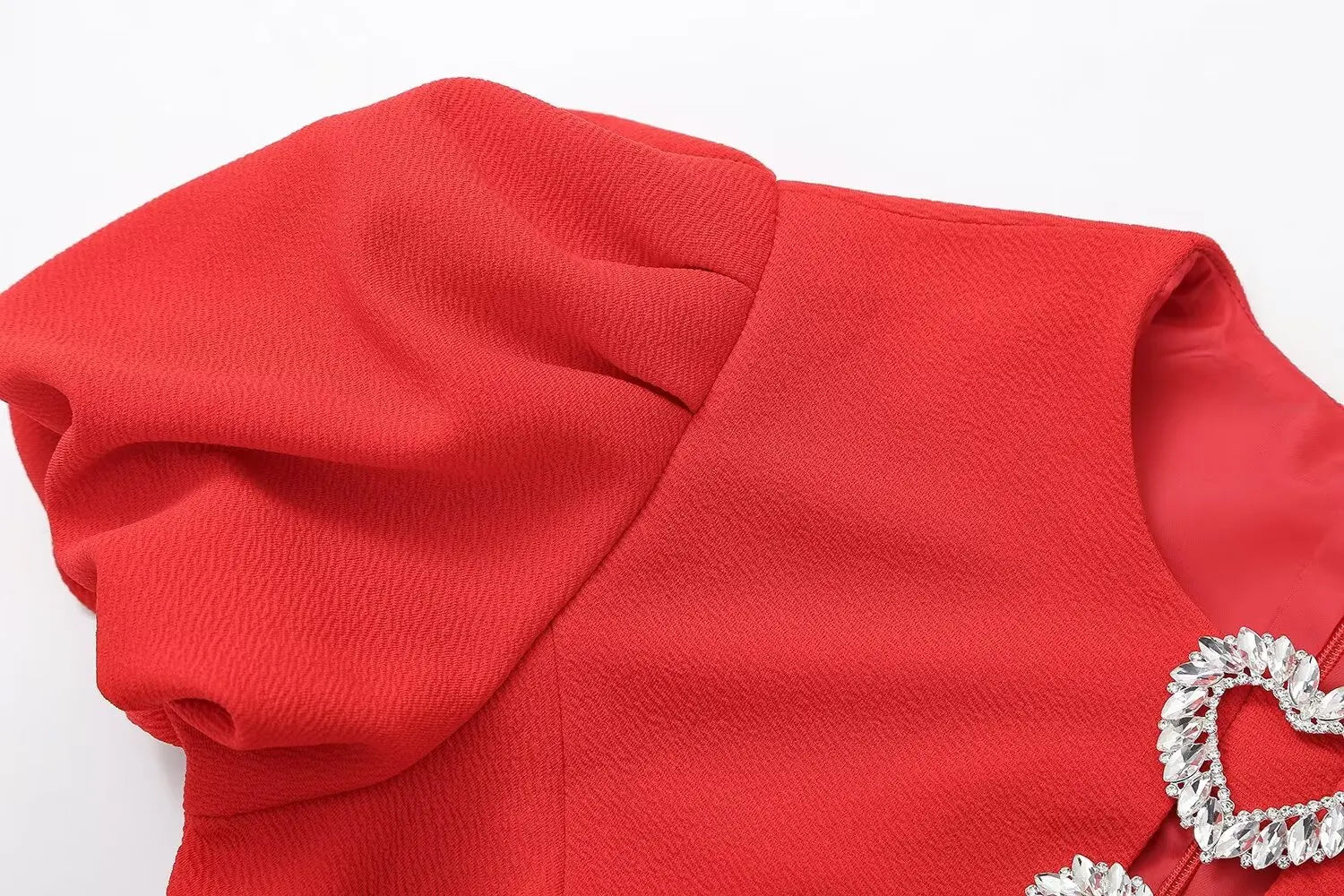 Elegant Red Bowknot A Line Mini Dress For Party Evening