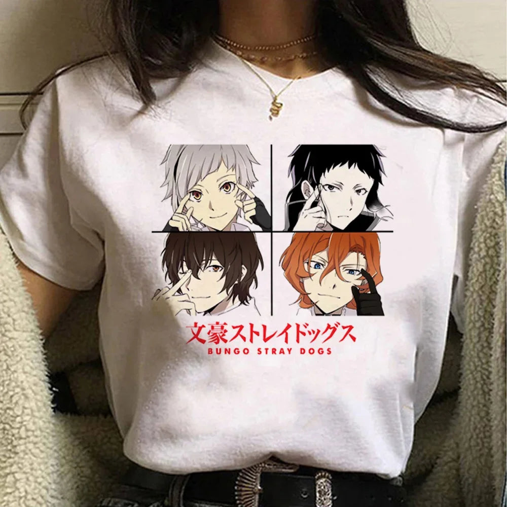 Dazai Comic T-Shirt for Women - Summer Streetwear Y2K Graphic Tee