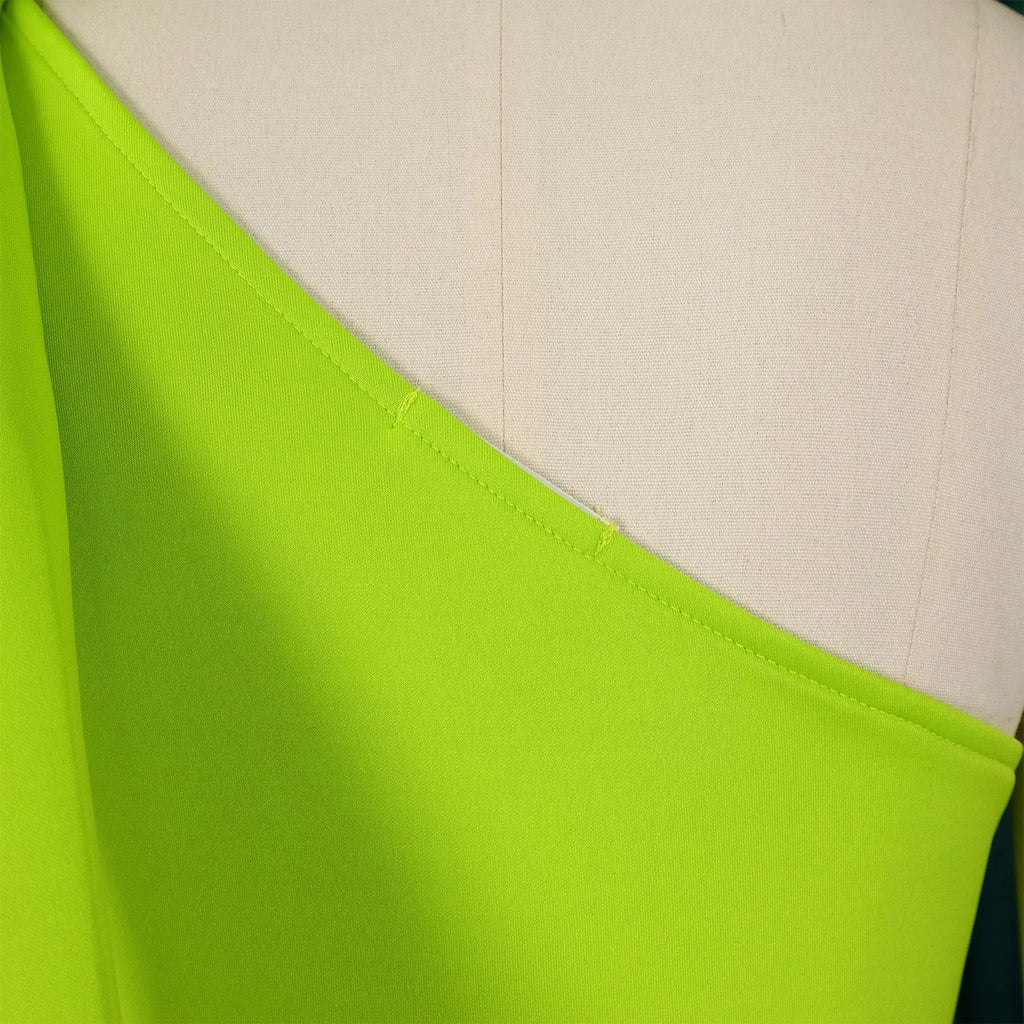 One Shoulder Bow Dress A Line Pleated Mid Calf Party Dress