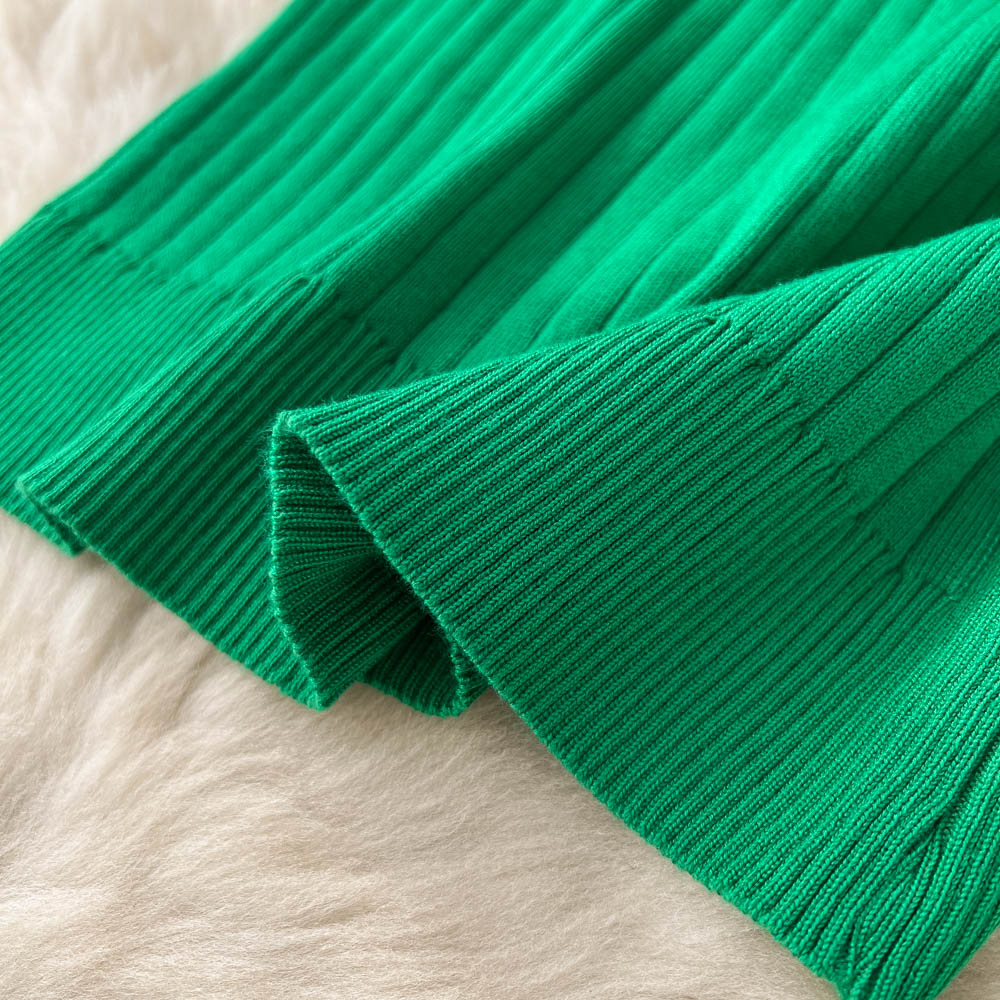 3 Piece Knitted Tracksuit Set for Women Comfy Loungewear with Long Cardigan Coat Turtleneck Vest and Pants