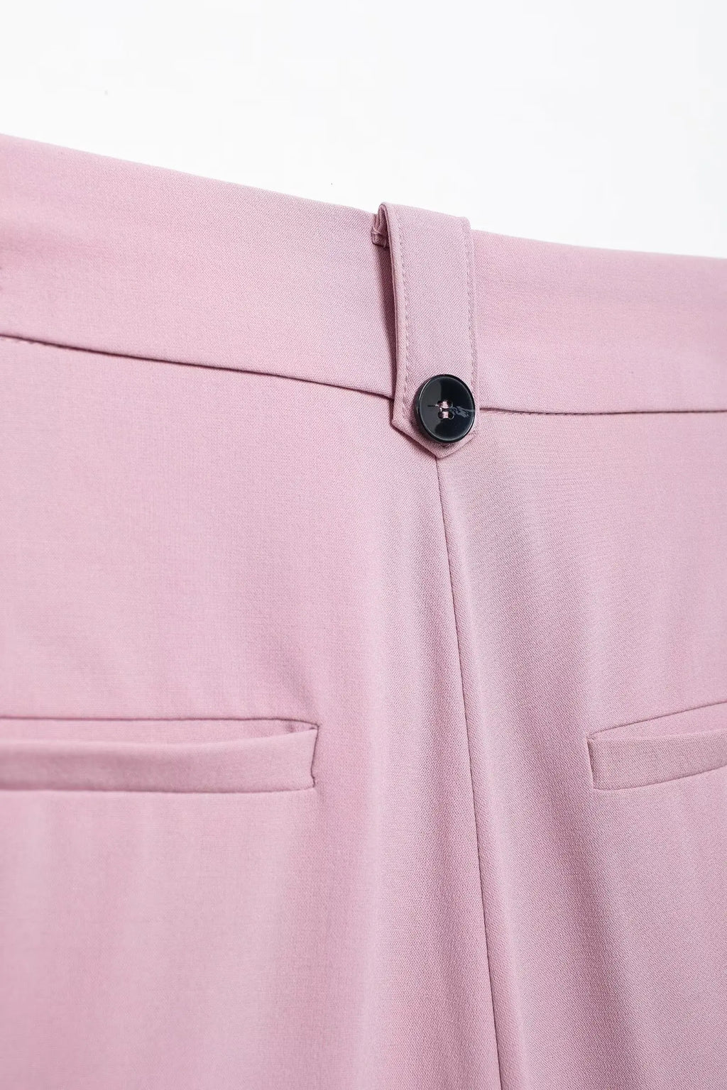 Solid Sleeveless V-Neck Vest and High Waist Zipper Loose Pants Set for Office and Casual Wear