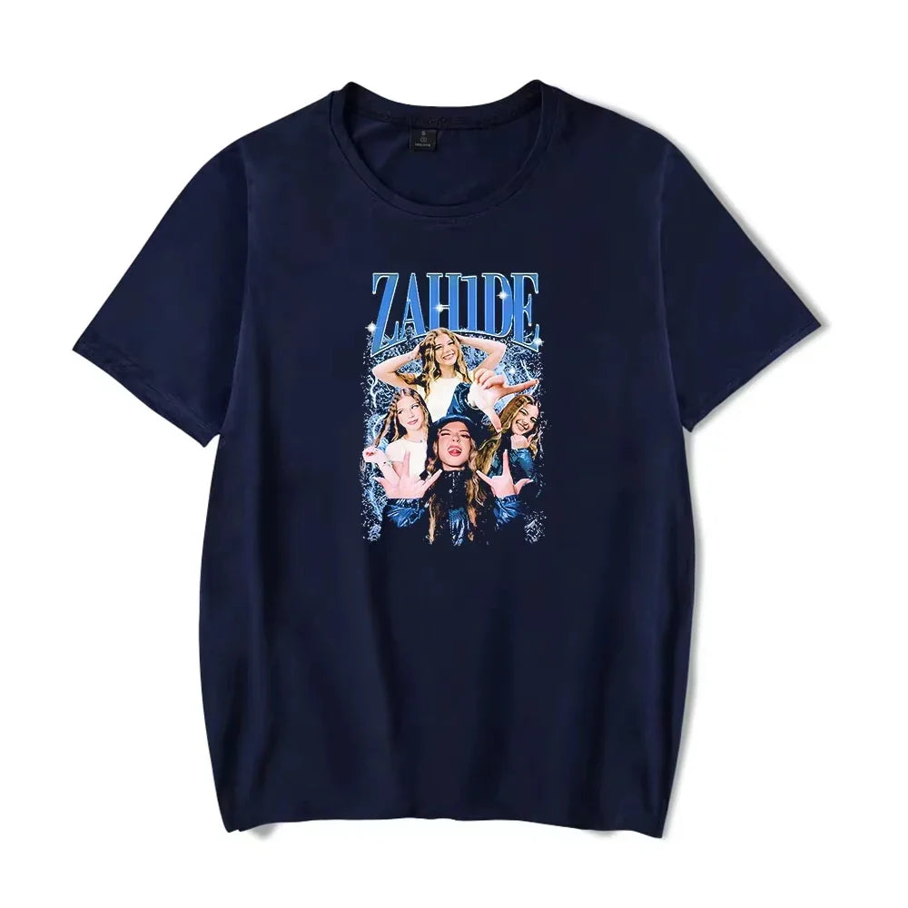 Women 100% Cotton Short Sleeve Crewneck T-Shirts Unisex Y2K Summer Fashion Tops