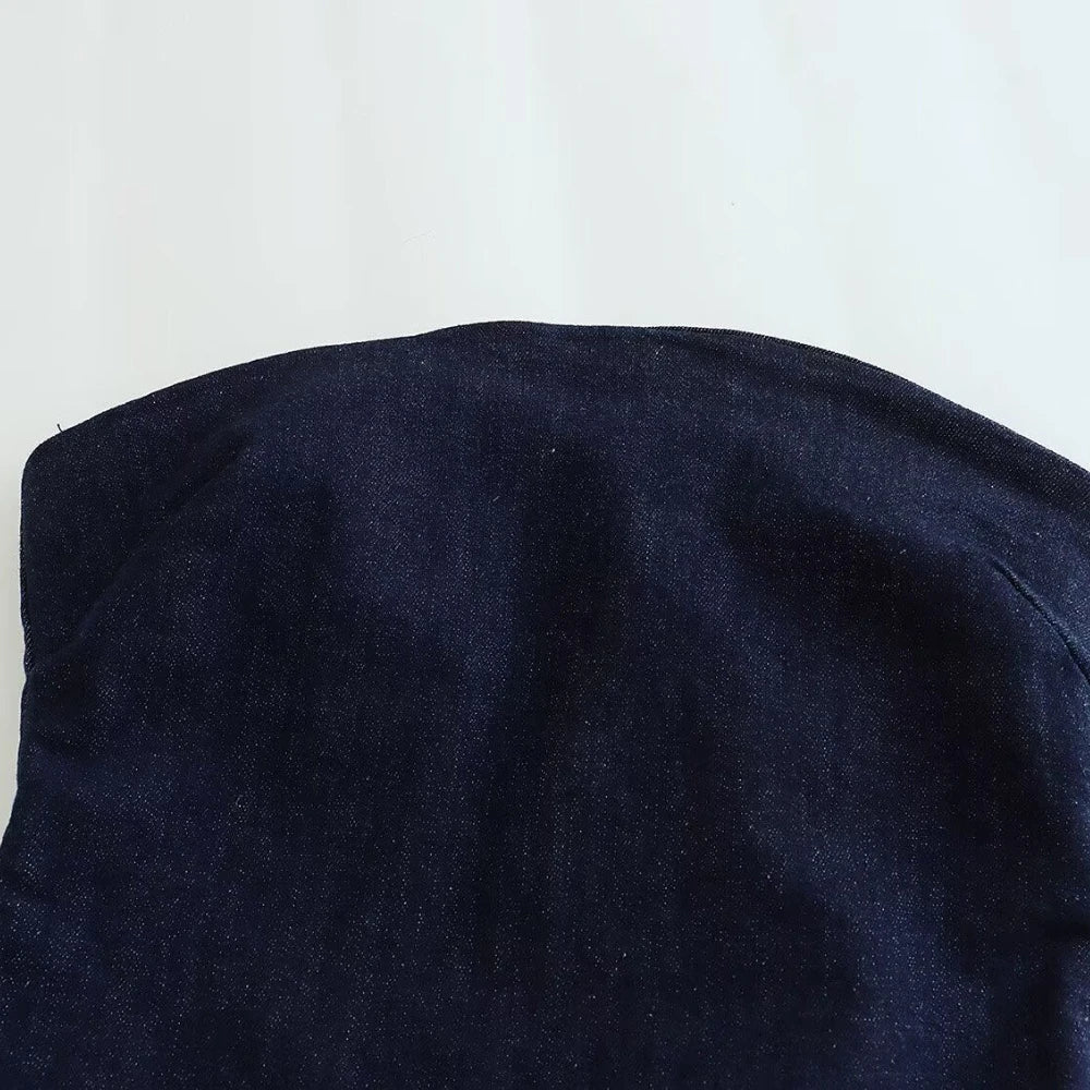 Cowgirl Style Collar Bodycon Dress With Long Skirt