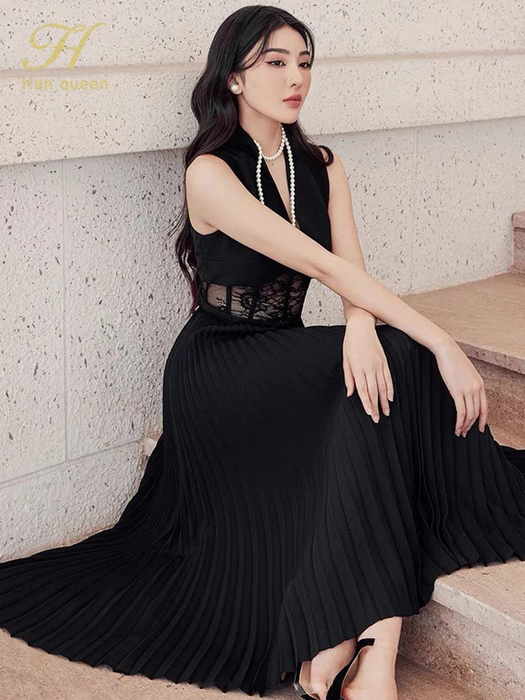 Lace Dress For Work Elegant Long Sheath Office Dress