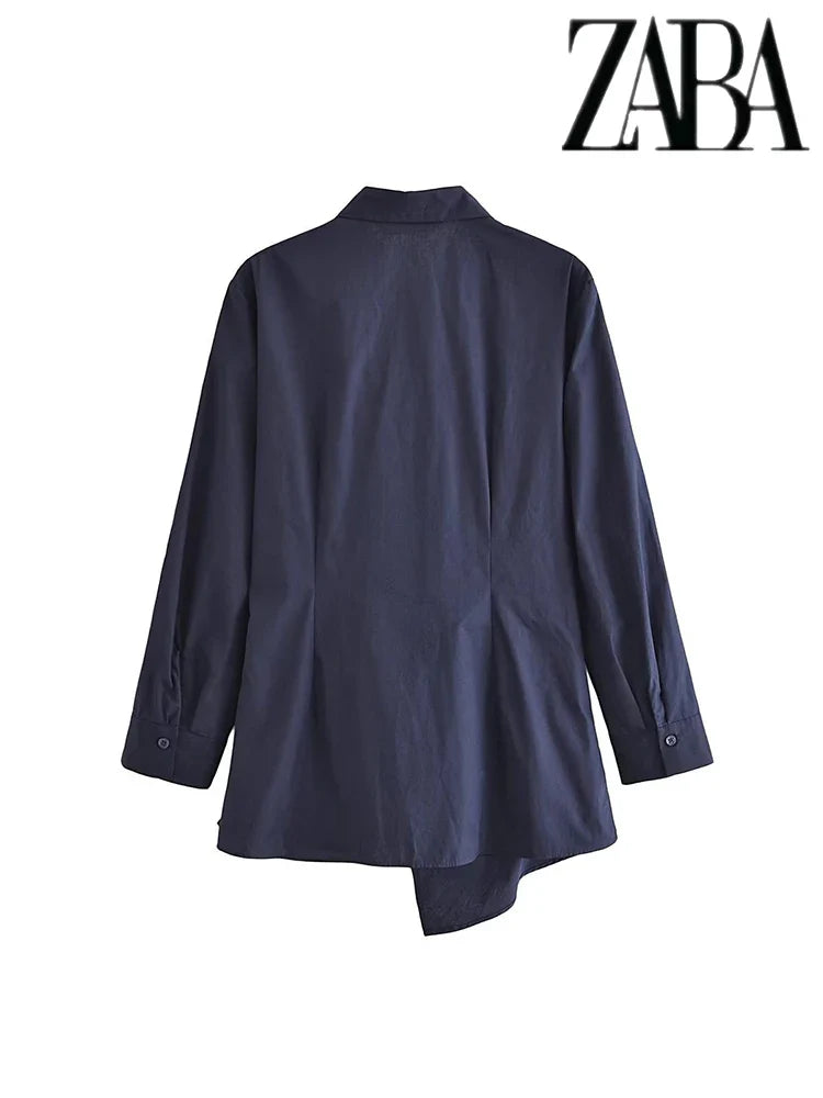 Womens Silk Texture Loose Suit with Knotted Lapel Long Sleeve Shirt and Comfortable Wide Leg Pants Two Piece Set