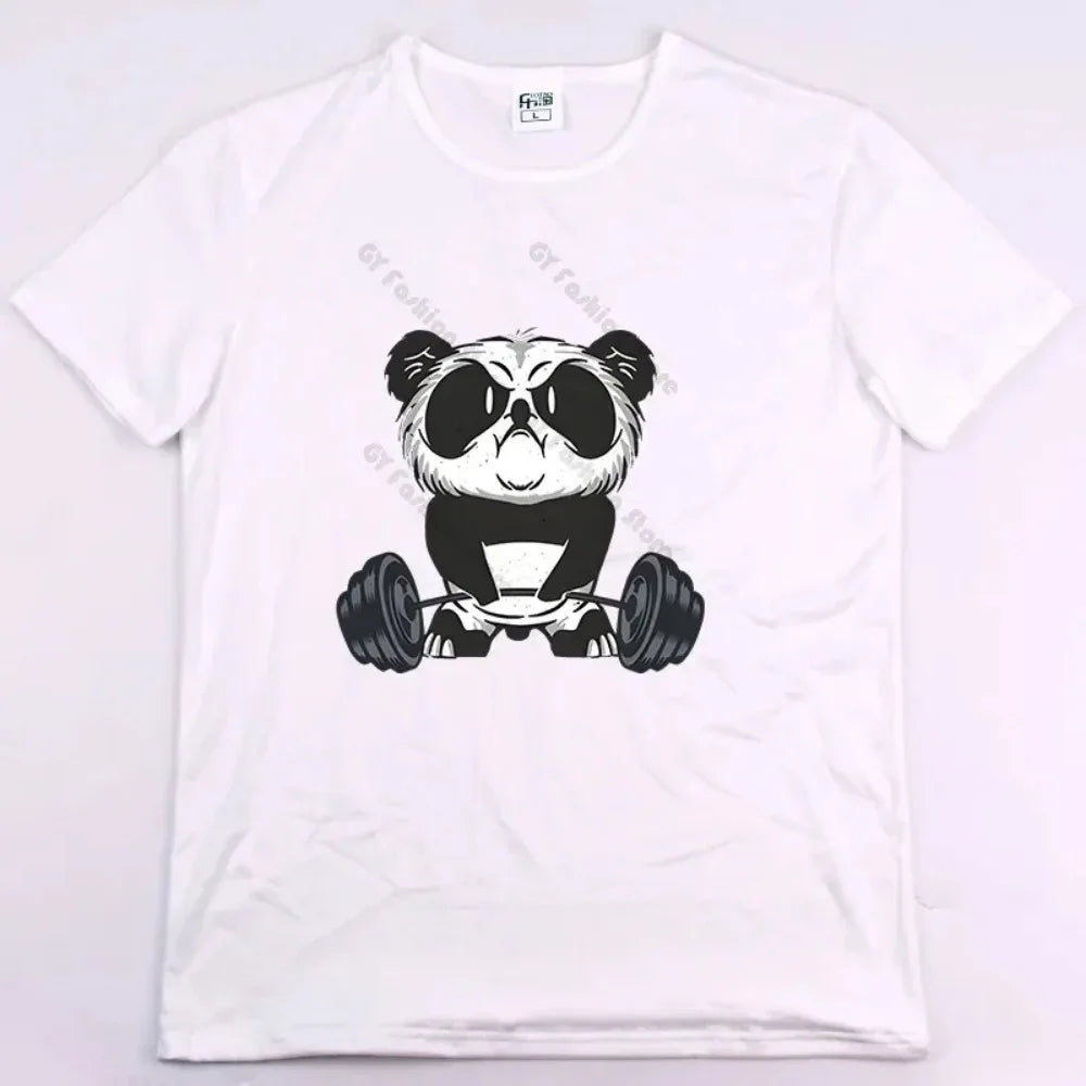 Buns of Steel Funny Gym Rat Bodybuilding Oversized T Shirt for Men Casual Short Sleeve Fitness Apparel