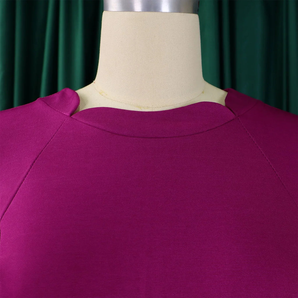 Women Square Neck Bodycon Midi Dress Belted For Work