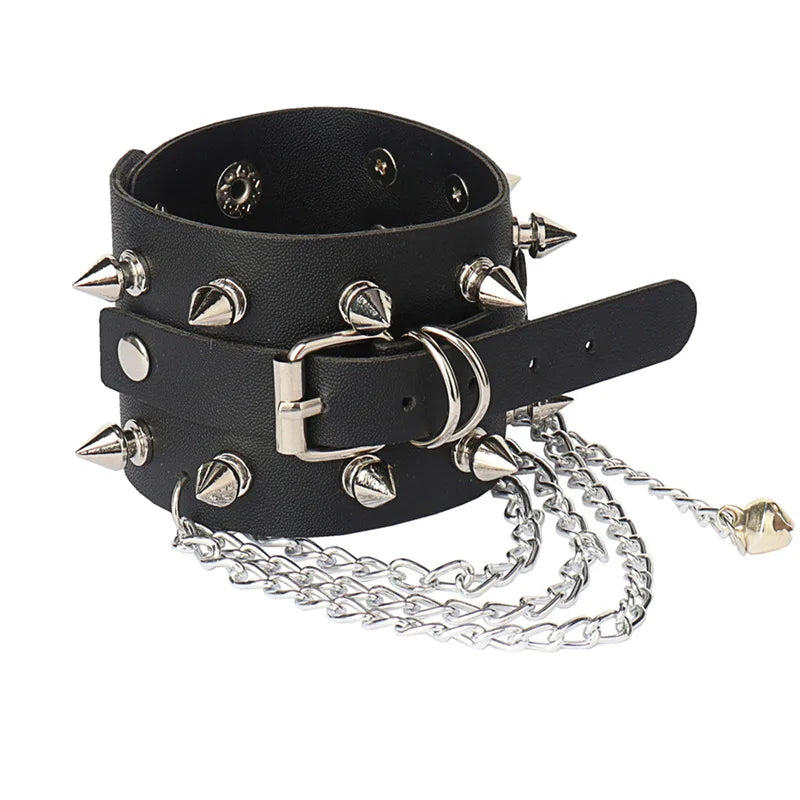 Gothic Punk Multi Chain Street Dance Bracelet for Halloween Cosplay and Party Gifts
