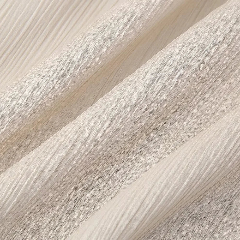 Women's Double Breasted Suit Jacket and Pants Set with Wrinkle Effect for Spring and Summer Fashion