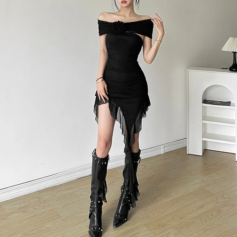 Elegant Bachelor Party Dress With Tassel Detail Evening