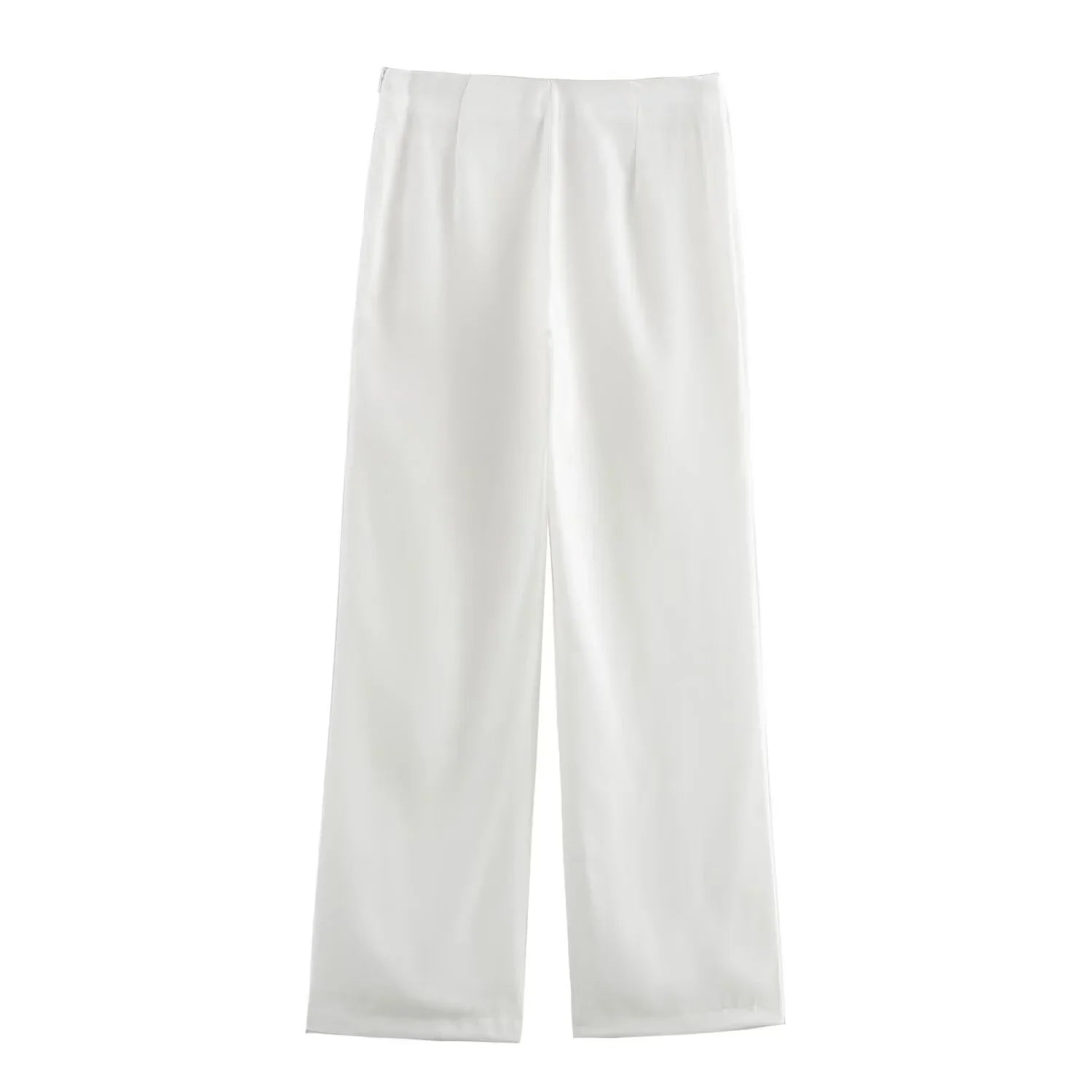 Women's Casual Black Sleeveless Split Design Vest Pants Set with Belt for Autumn Commuting