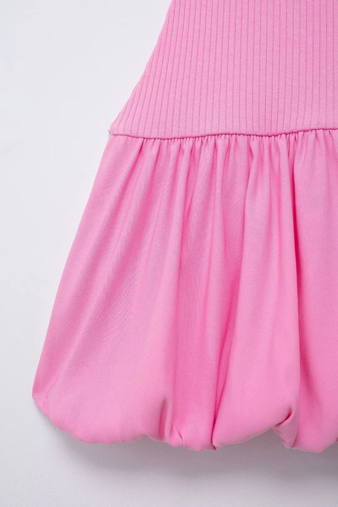 Pink Backless Mini Dress With Turtleneck Sleeveless Party