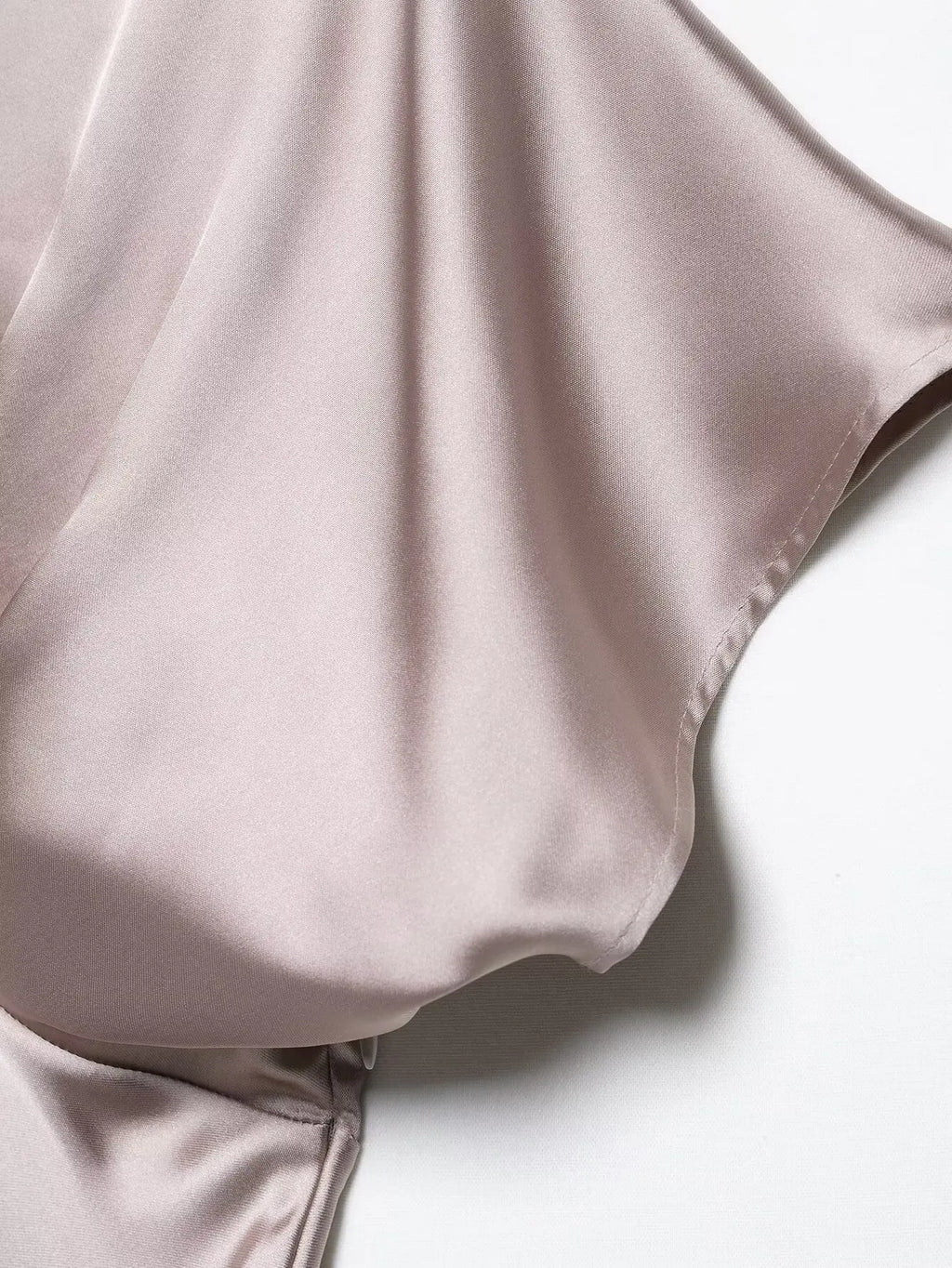 Satin V Neck Long Dress For Women Elegant Party Gown