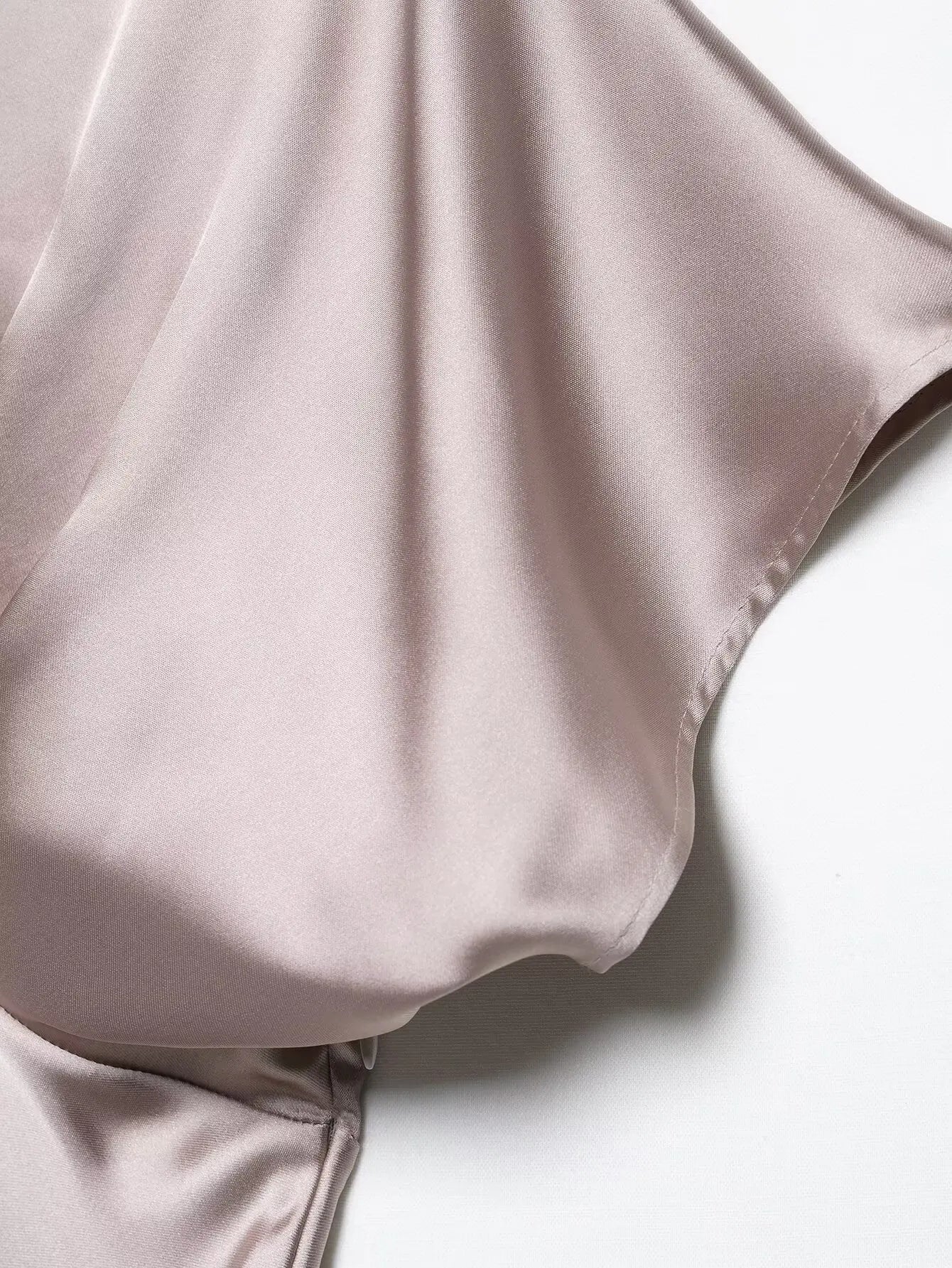 Satin V Neck Long Dress For Women Elegant Party Gown