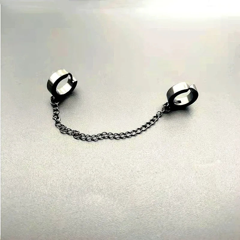 Stainless Steel Painless Ear Clip Earrings Non Piercing Fake Earrings for Men and Women