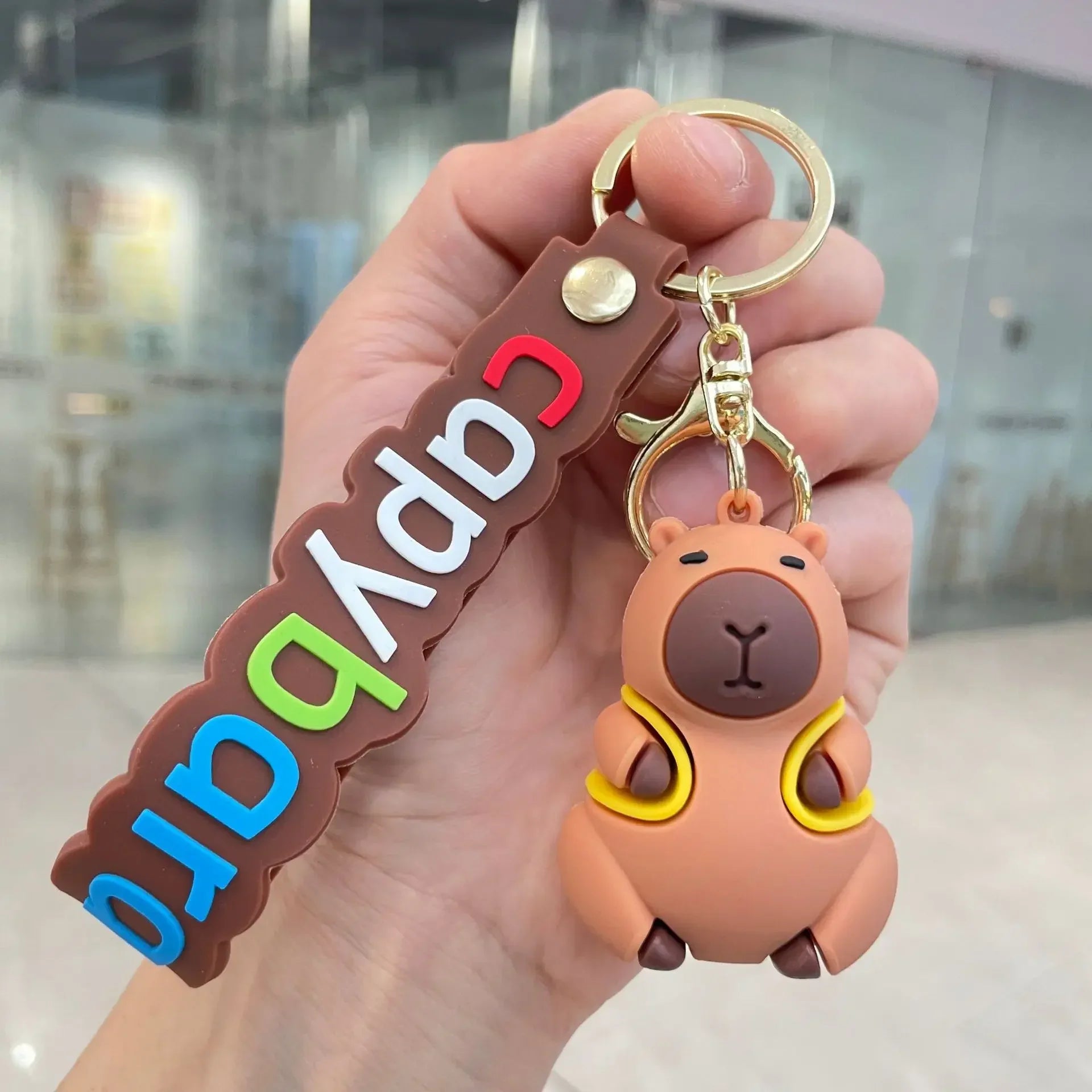 Capybara Keychain Soft PVC Cute Key Accessories for Boys and Girls Ideal Party Gifts