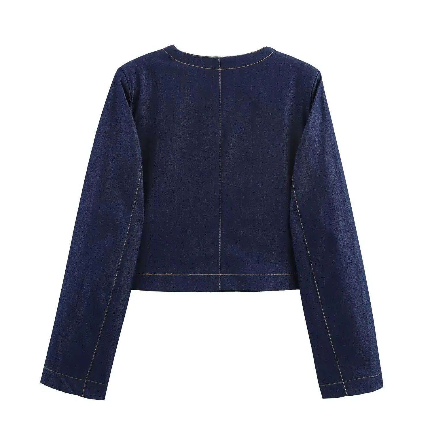 Women Fashion Denim Jacket and Jeans Set with Pockets Stylish Two Piece Outfit