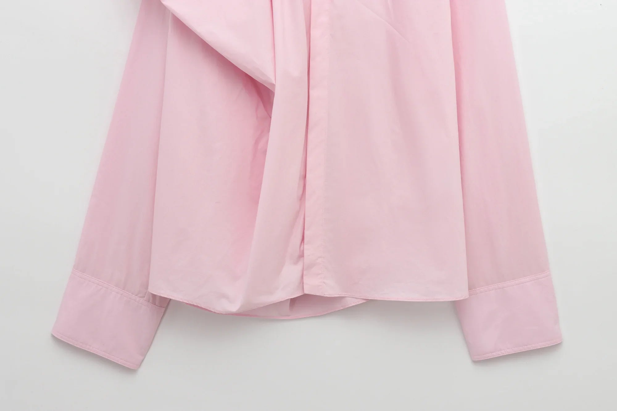 Women's Romantic Fluffy Poplin Shoulder Shirt Solid Color Versatile Fashion Top