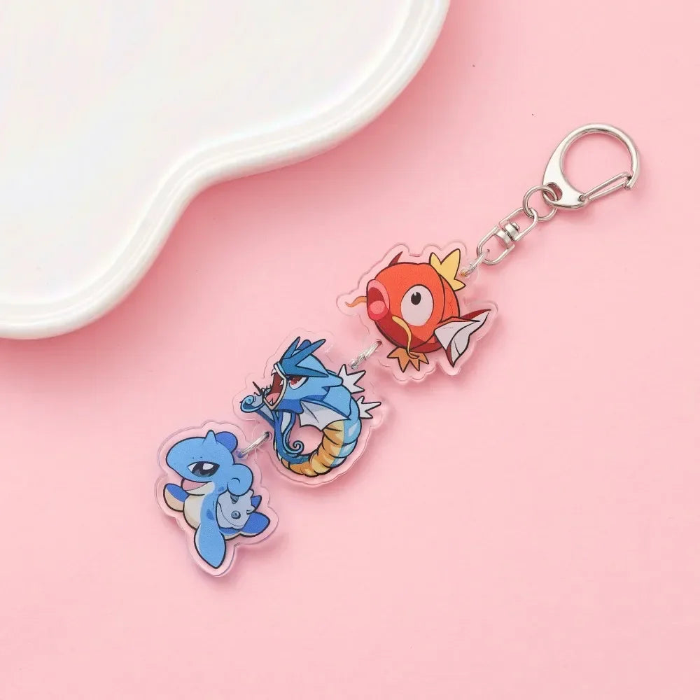 Cute Anime Acrylic Keychain Accessory Cartoon Car Bag Pendant Gift for Friends Fans
