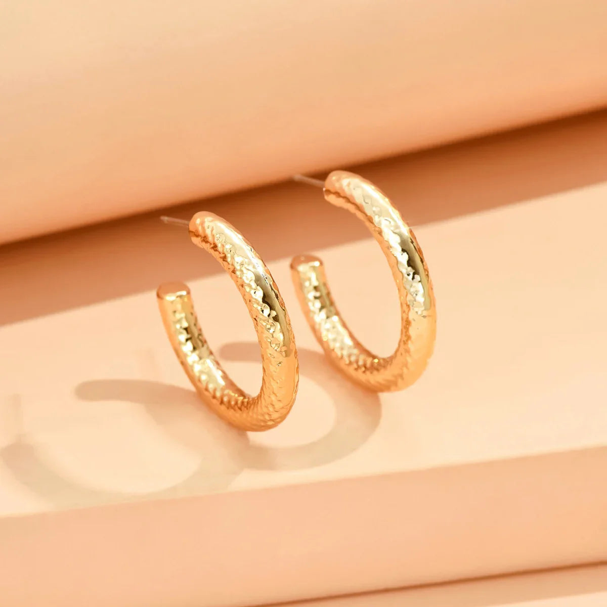 Geometric Irregular Metallic Color Earrings for Women Minimalist Trendy Jewelry Gift