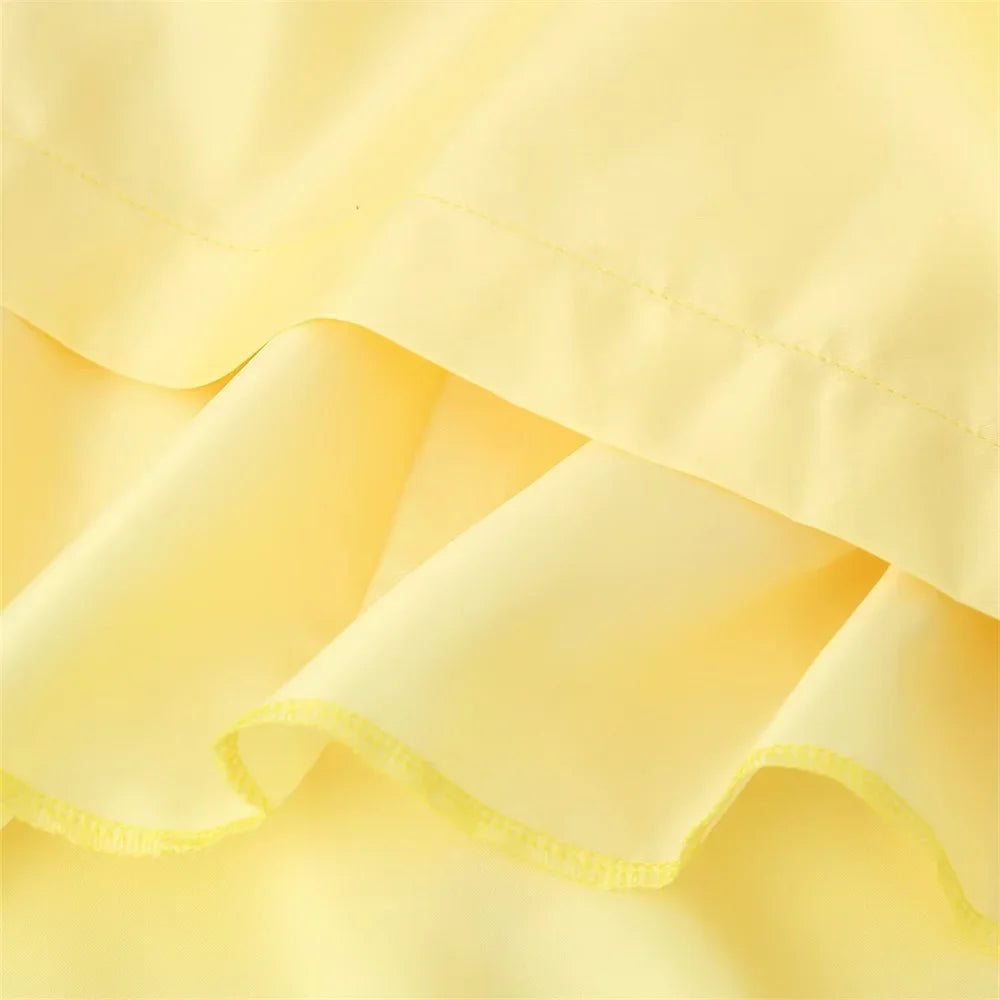 Three Dimensional Flower Satin Strap Skirt For Casual Wear