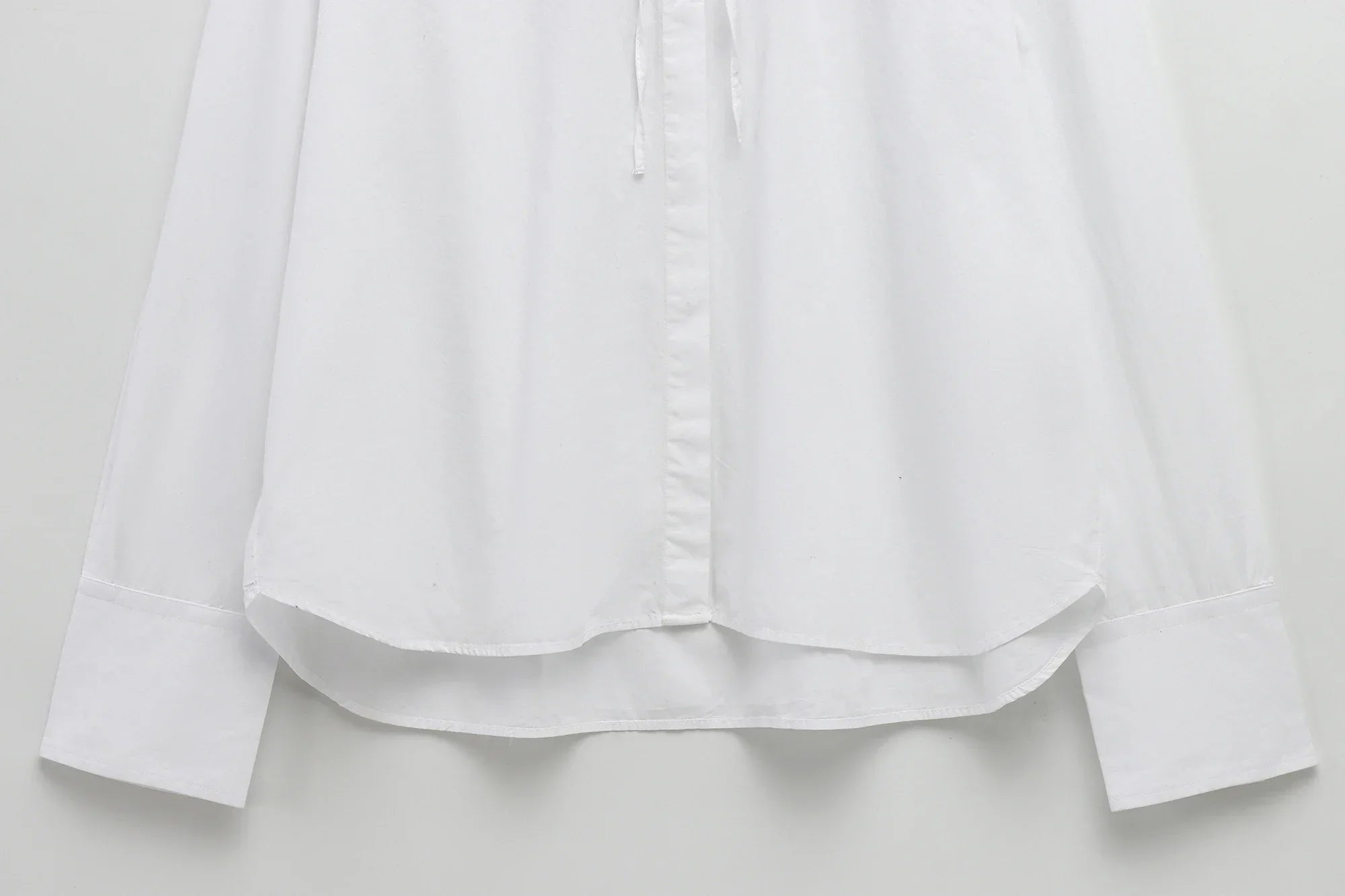 Spring Casual Women Blouse Long Sleeve Turn-down Collar Bow Tie Loose Fit Chic Shirt