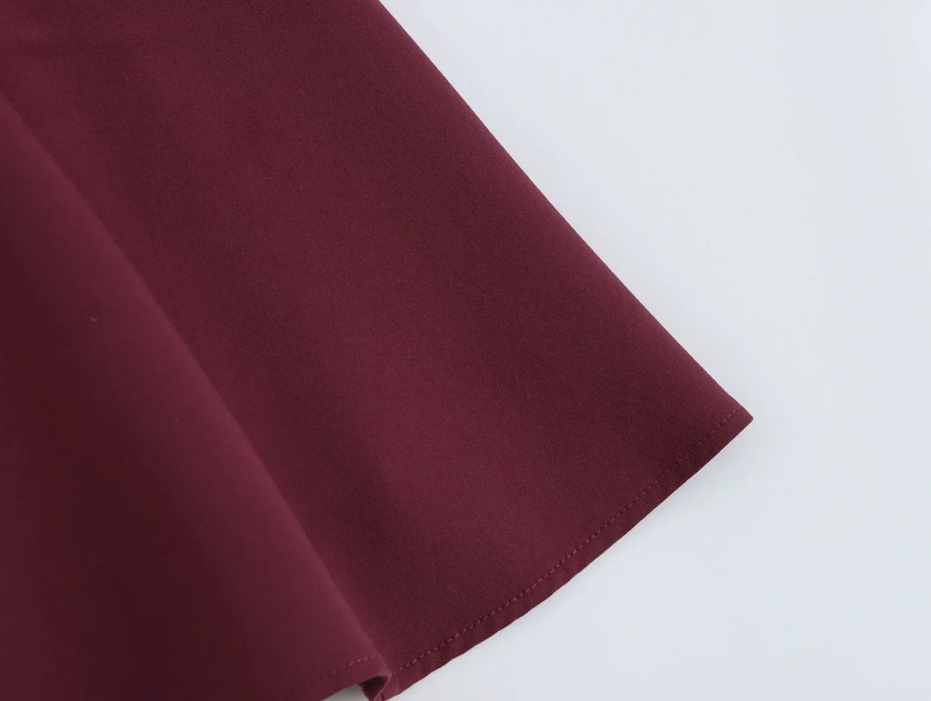 Hollow Out Bow Mini Dress Women Pleated Sleeveless Party