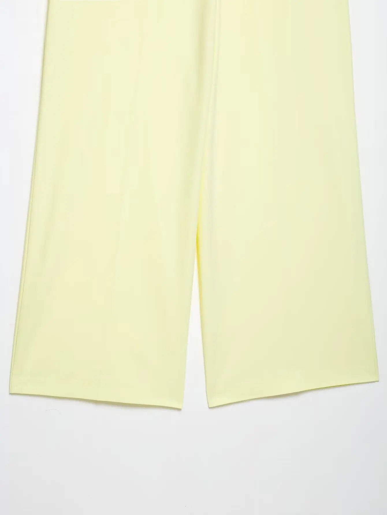 Summer Women's Halter Neck Pant Suit Set with Crop Top and High Waist Wide Leg Pants