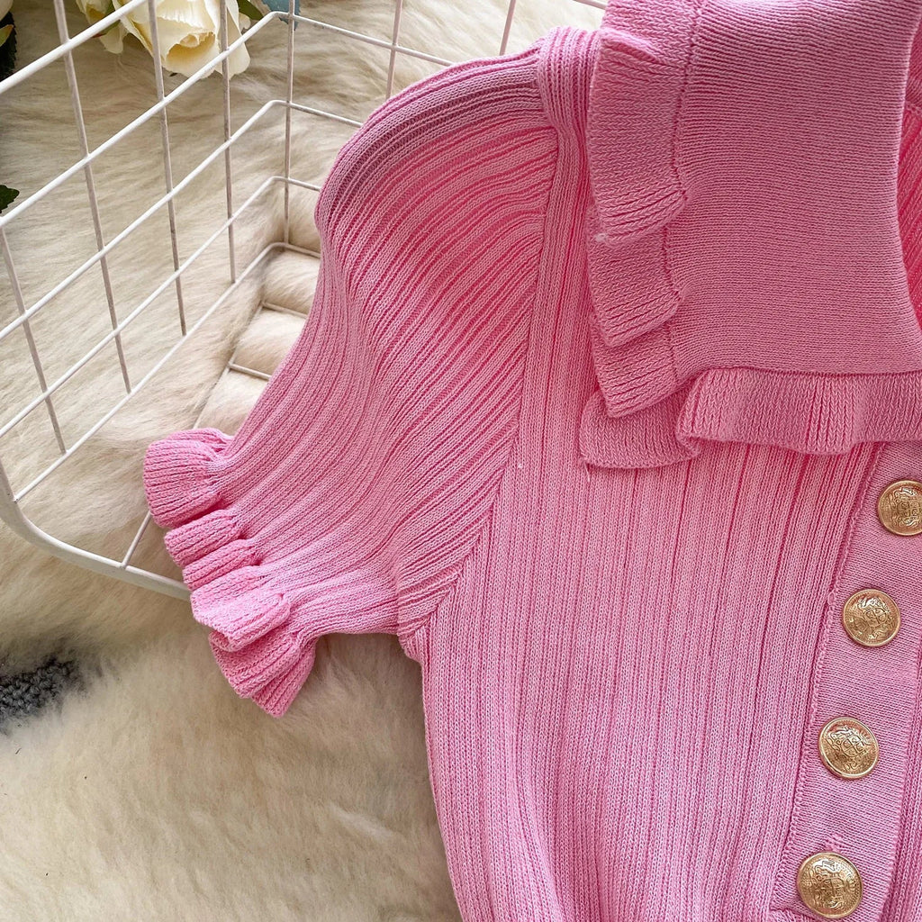 Knit Bodycon Sundress for Women With Striped Pattern