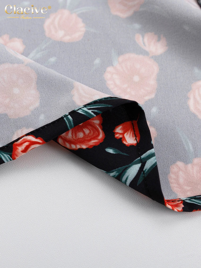 Office Midi Dress With Doll Collar Long Sleeves Elegant