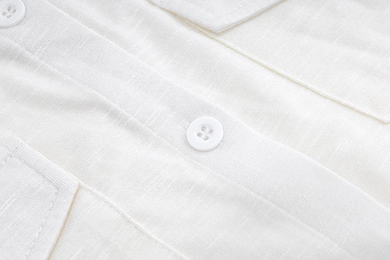 Sexy Polo Neck Button Up Crop Top Cardigan with Long Sleeves Twist Knot Bandage Vest for Women