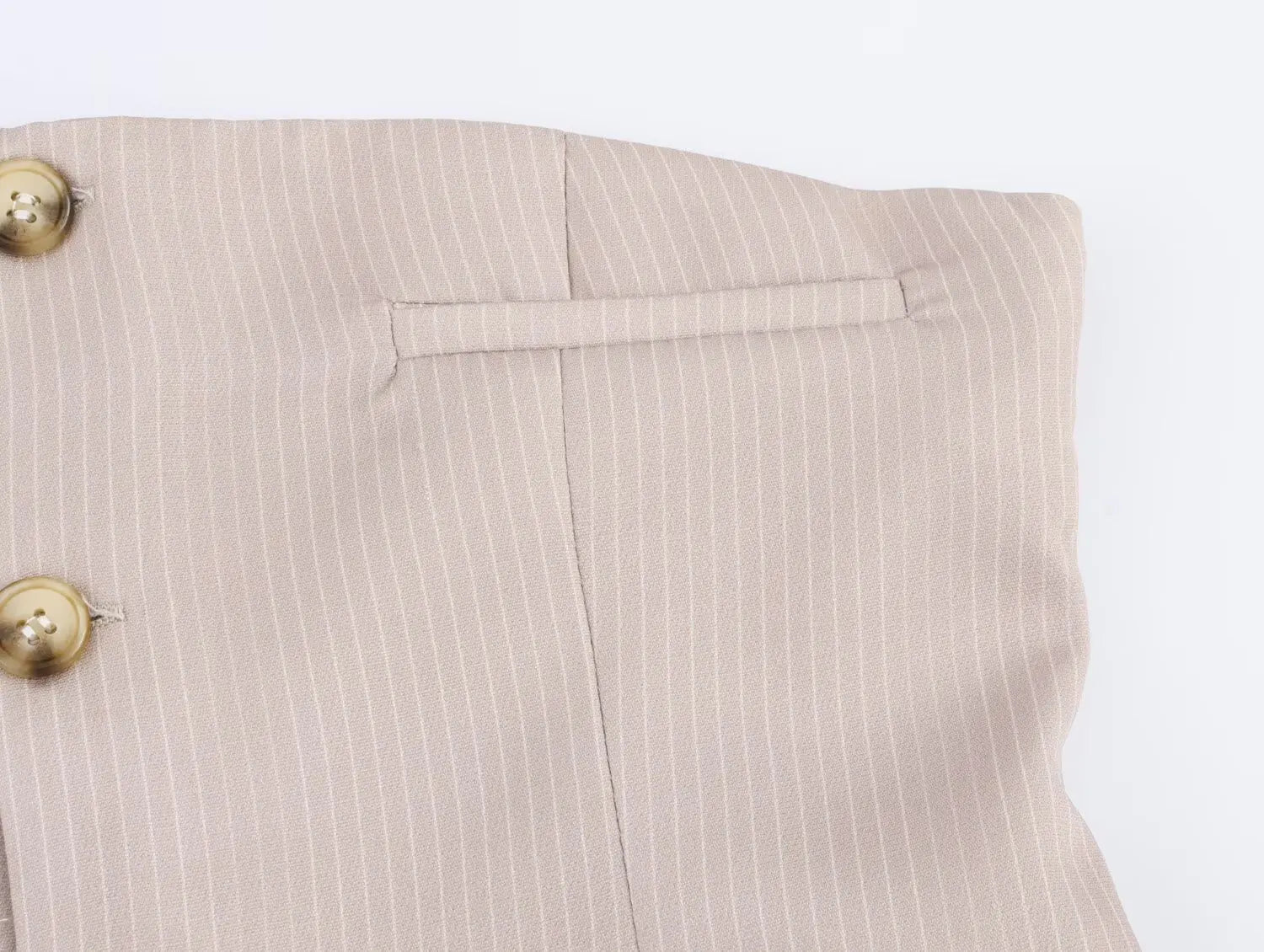 A Line Pleated Stripe Dress For Women Solid Color Back Zip