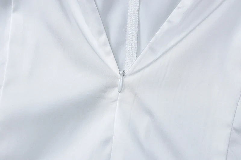 Backless Lace Patchwork Mini Dress For Women Wedding Party