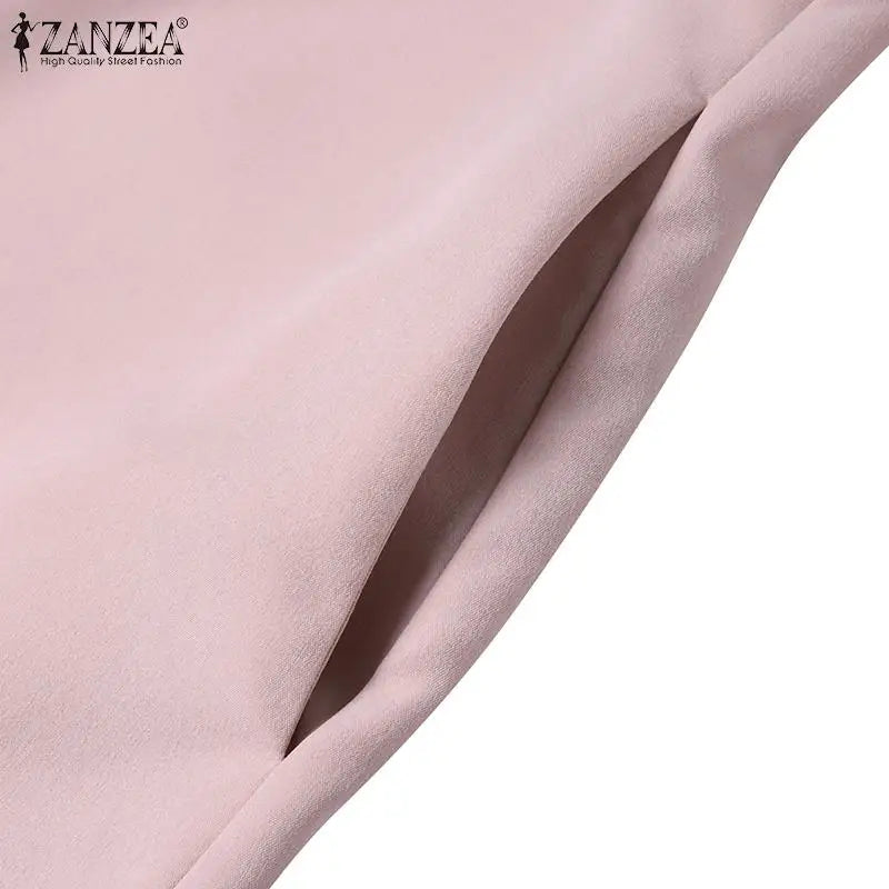 Summer Dress For Women Short Sleeve Knee Length With Pockets