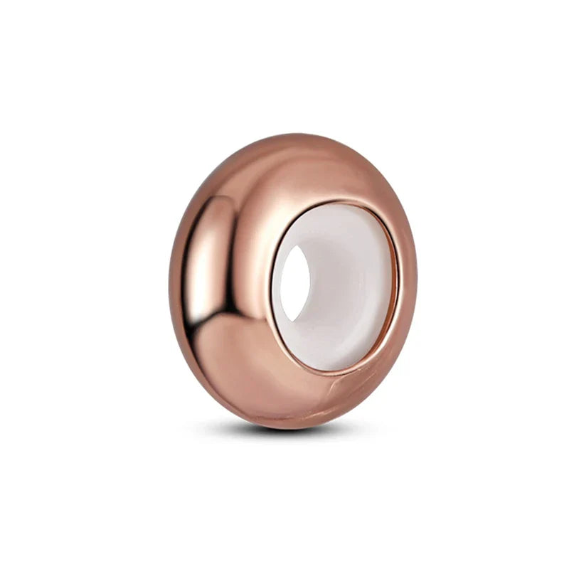 925 Sterling Silver Spacer Stopper Beads Charms for DIY Jewelry and Bracelets