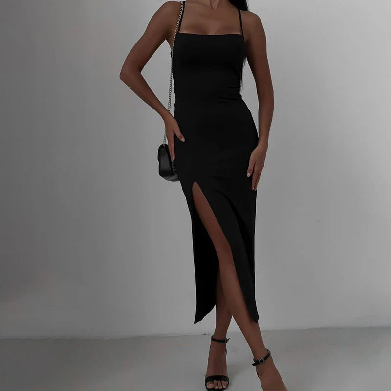 Summer Sleeveless Backless Bandage Bodycon Dress For Women