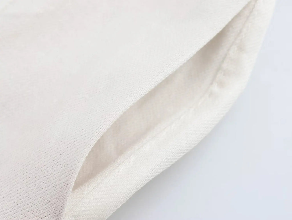 Women's Casual Chic Blended Suit Jacket and Straight Trousers Set for Spring and Summer