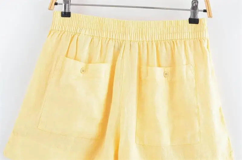 Chic Summer Women's Two-Piece Set Casual Straight Shirt and Shorts Matching Outfit for Street and Leisure Wear