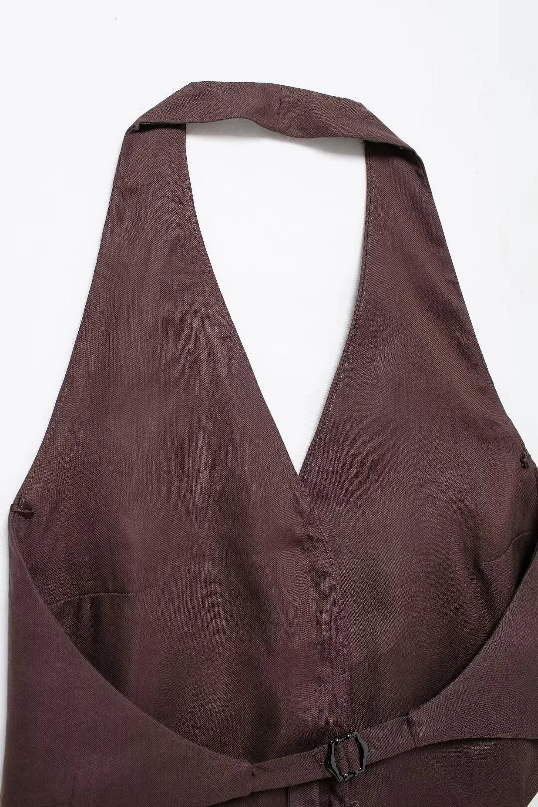 Vintage Chic Womens Suit Set Halter Vest With Loose Pants