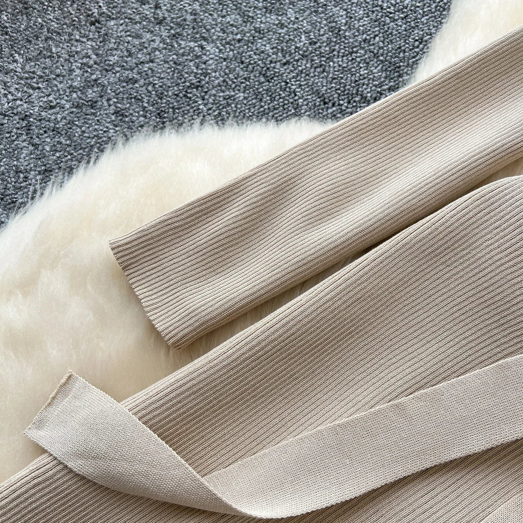 Womens Knit Dress Long Sleeve Sweater Casual Elegant