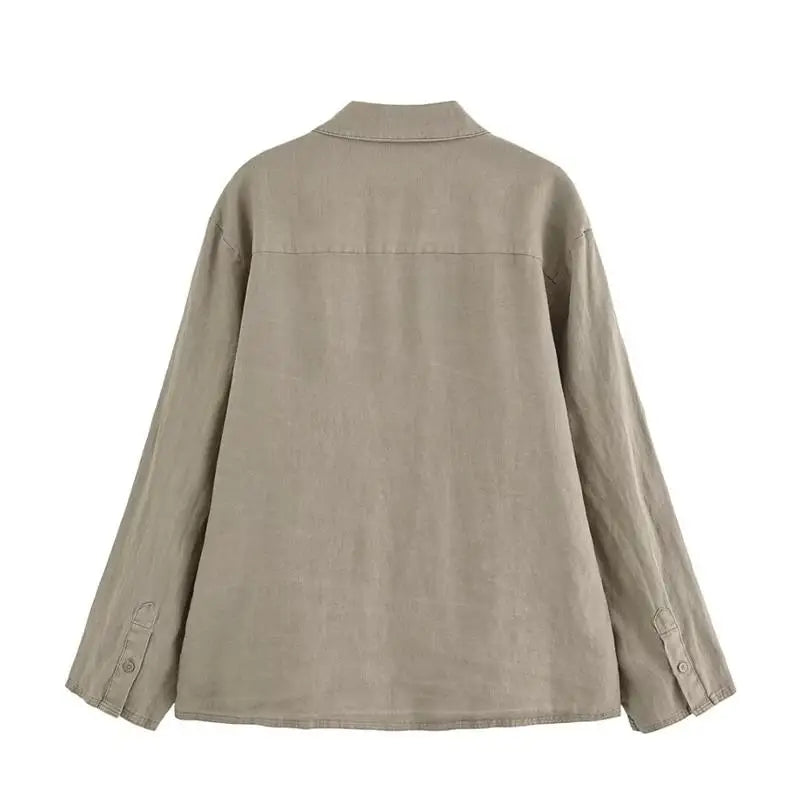 Chic Summer Women's Two-Piece Set Casual Straight Shirt and Shorts Matching Outfit for Street and Leisure Wear