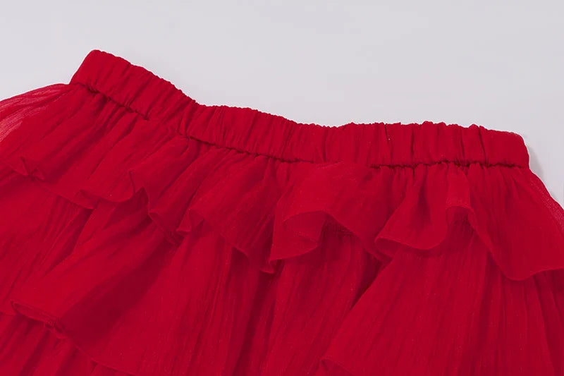 Y2K Bow Applique Mesh Pleated Mini Dress Strapless Backless