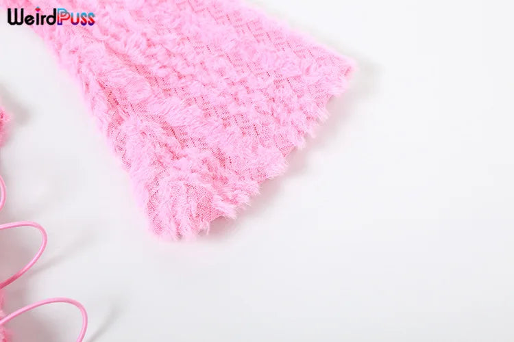 Backless Knit Bodycon Dress Women Slash Neck Chic Elegant