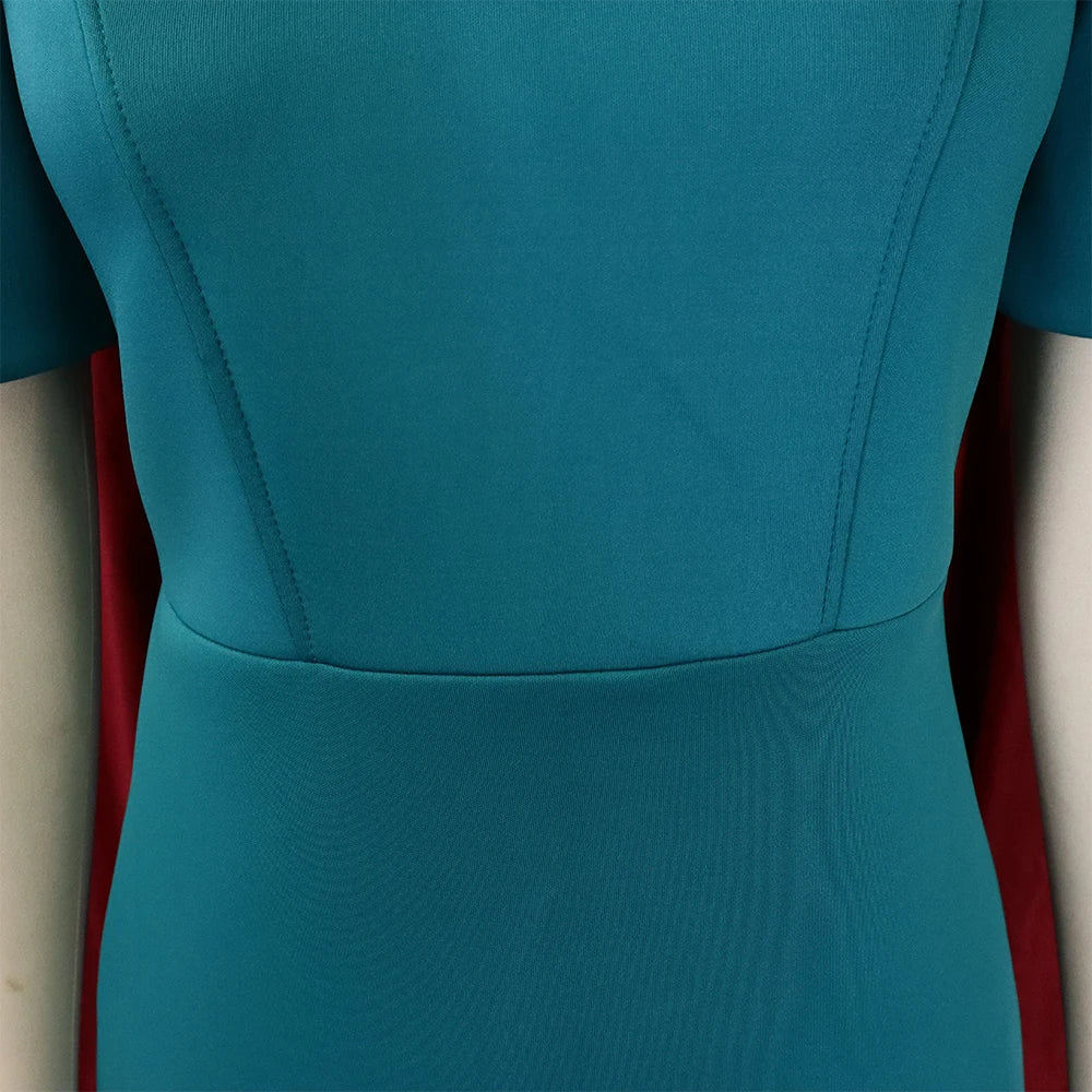 Elegant Cold Shoulder O Neck Dress For Women Mid Calf Party