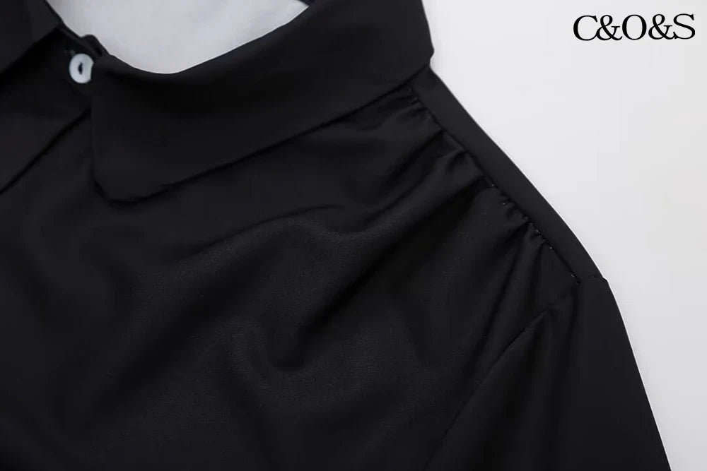 Floral Print Long Sleeve Shirt and High Waisted Trousers Fashion Set