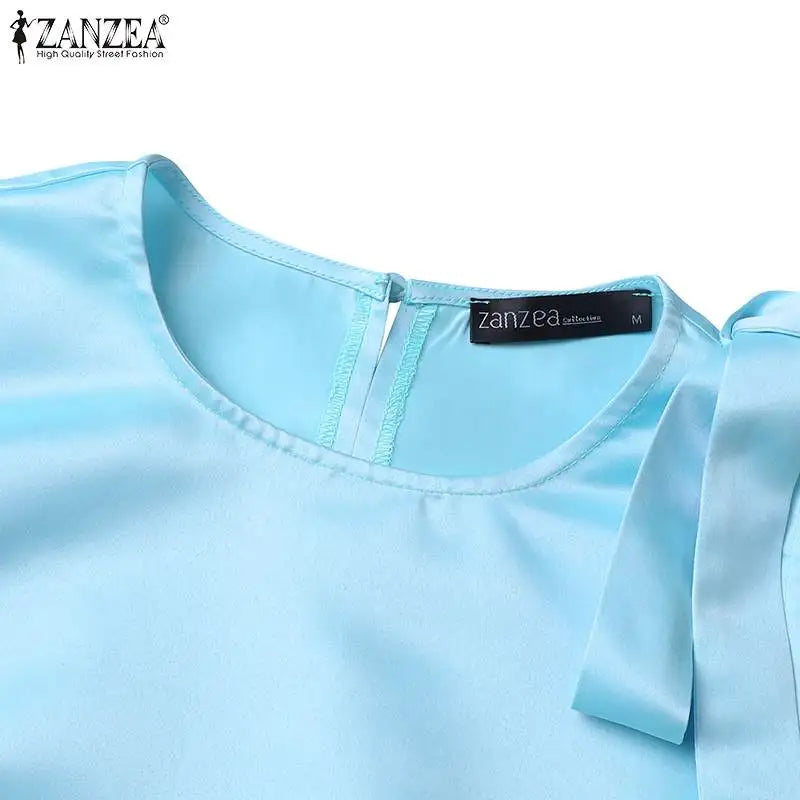 Elegant Korean Flower Bow Sleeveless Mini Dress For Women