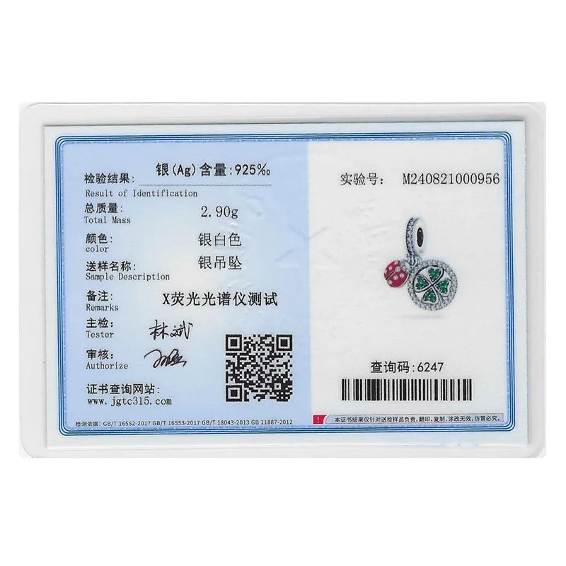 925 Silver Red Charms Beads for DIY Jewelry Bracelets Featuring Strawberry Ladybird and Lipstick Design