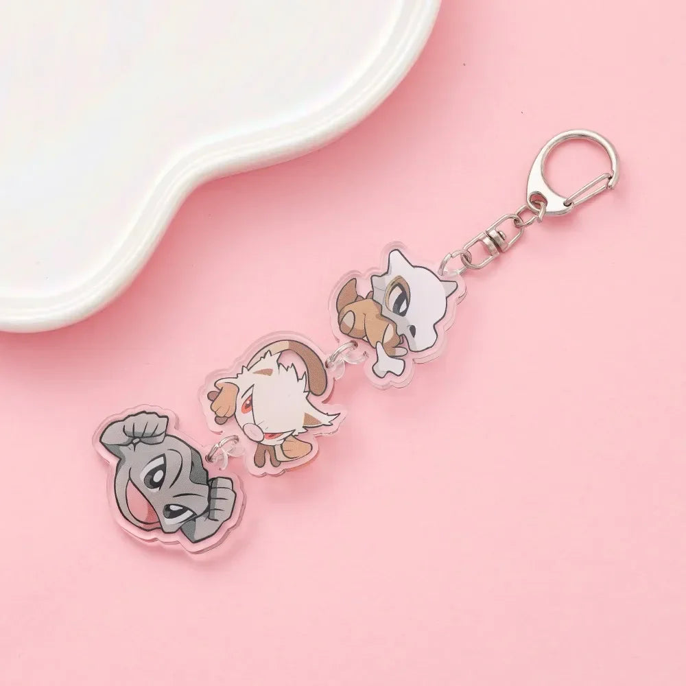 Cute Anime Acrylic Keychain Accessory Cartoon Car Bag Pendant Gift for Friends Fans