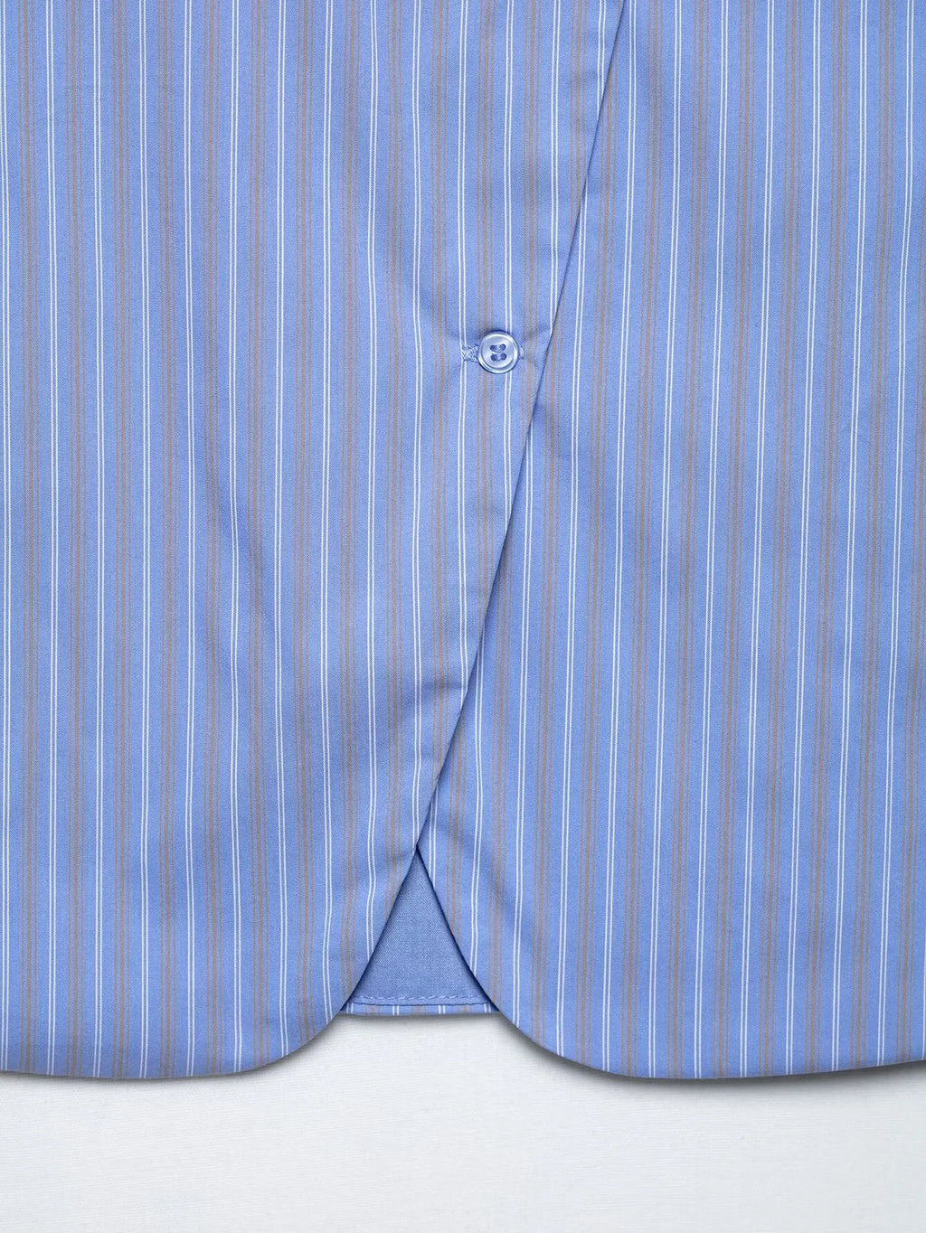 Women's Sleeveless Striped Print Button-Up Vest Blouse Chic Business Crop Top for Office and Casual Wear