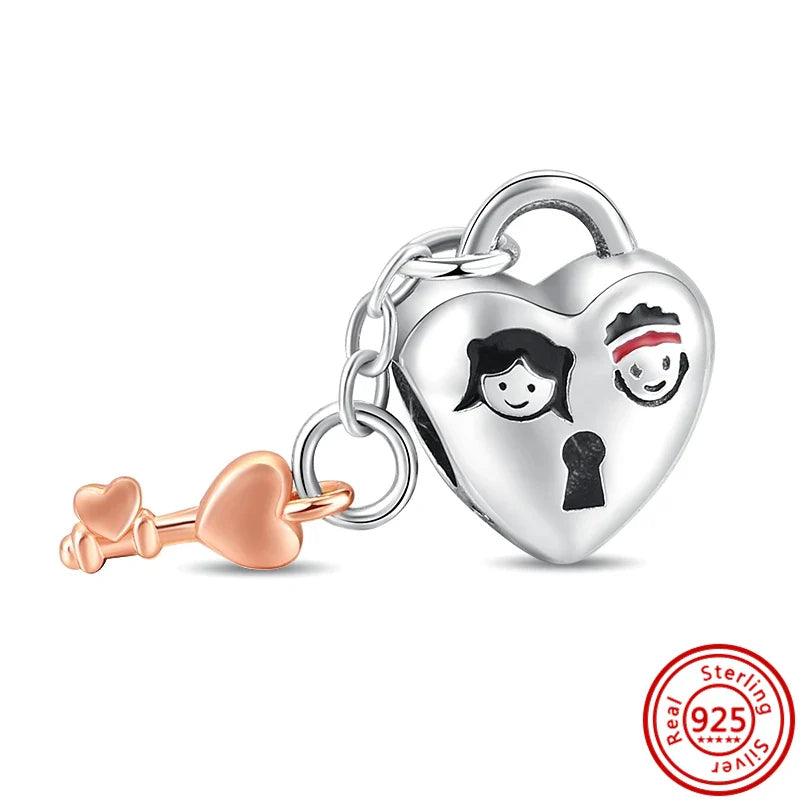 Fit Pantaro Peacock Cake Teeth Butterfly Crown S925 Silver Charms Beads Fine Jewelry for Women Gift